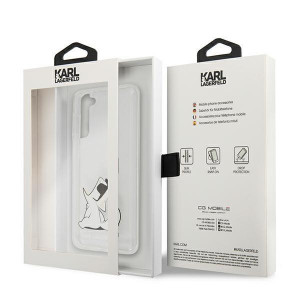Оригинален твърд гръб KARL LAGERFELD Choupette Fun KLHCS21MCFNRC - Samsung Galaxy S21+ 5G прозрачен - Img 8