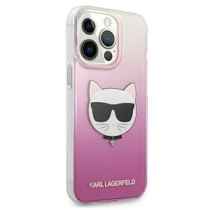 Оригинален твърд гръб KARL LAGERFELD Choupette Head KLHCP13XCTRP - iPhone 13 Pro Max розов - Img 4