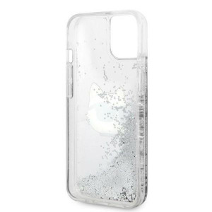Оригинален твърд гръб KARL LAGERFELD Glitter Choupette Head KLHCP14MLNHCCS - iPhone 14 Plus сребрист - Img 7