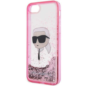 Оригинален твърд гръб KARL LAGERFELD Glitter Karl Head KLHCI8LNKHCP - iPhone 7 / 8 / SE (2nd gen) / SE (3rd gen) розов - Img 6