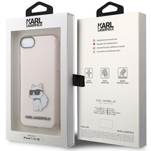 Оригинален твърд гръб KARL LAGERFELD Ikonik Choupette KLHCI8HNCHTCP - iPhone 7 / 8 / SE (2nd gen) / SE (3rd gen) розов - Img 8
