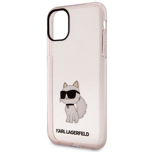 Оригинален твърд гръб KARL LAGERFELD Ikonik Choupette KLHCN61HNCHTCP - iPhone 11 розов - Img 6