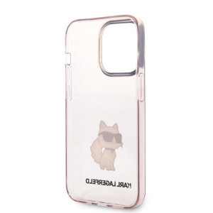 Оригинален твърд гръб KARL LAGERFELD Ikonik Choupette KLHCP14LHNCHTCP - iPhone 14 Pro розов - Img 7