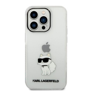 Оригинален твърд гръб KARL LAGERFELD Ikonik Choupette KLHCP14XHNCHTCT - iPhone 14 Pro Max прозрачен - Img 3