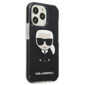 Оригинален твърд гръб KARL LAGERFELD Ikonik Karl KLHCP13LTPEIKK - iPhone 13 Pro черен - Img 4