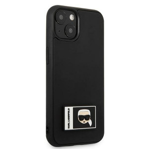 Оригинален твърд гръб KARL LAGERFELD Ikonik Patch KLHCP13S3DKPK - iPhone 13 mini черен - Img 4