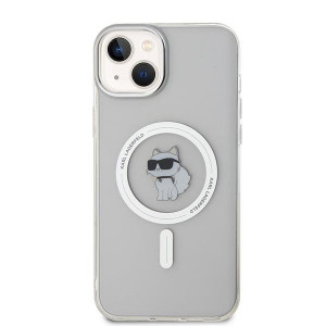 Оригинален твърд гръб KARL LAGERFELD IML Choupette MagSafe - iPhone 15 Plus прозрачен - Img 3