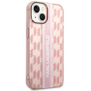 Оригинален твърд гръб KARL LAGERFELD Mono Vertical Stripe KLHCP14MHKLSPCP - iPhone 14 Plus розов - Img 4