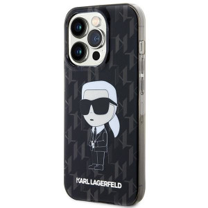 Оригинален твърд гръб KARL LAGERFELD Monogram Ikonik - iPhone 15 Pro Max прозрачен - Img 2