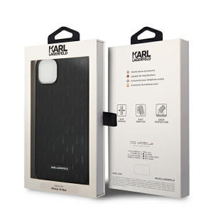 Оригинален твърд гръб KARL LAGERFELD Saffiano Mono Metal Logo KLHCP14MSAKLHPK - iPhone 14 Plus черен - Img 8
