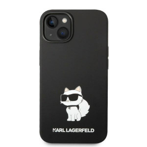 Оригинален твърд гръб KARL LAGERFELD Silicone Choupette KLHMP14MSNCHBCK MagSafe - iPhone 14 Plus черен - Img 3