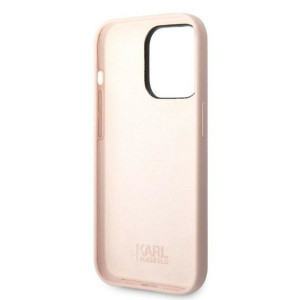 Оригинален твърд гръб KARL LAGERFELD Silicone Ikonik KLHCP14LSNIKBCP - iPhone 14 Pro розов - Img 7