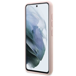Оригинален твърд гръб KARL LAGERFELD Silicone Ikonik KLHCS23SSNIKBCP - Samsung Galaxy S23 розов - Img 5