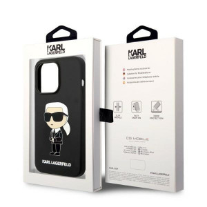 Оригинален твърд гръб KARL LAGERFELD Silicone Ikonik MagSafe KLHMP14XSNIKBCK - iPhone 14 Pro Max черен - Img 8