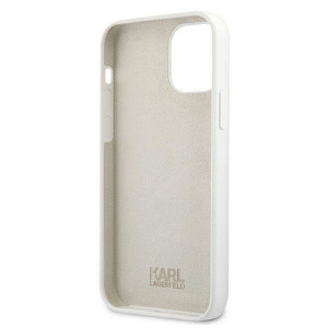 Оригинален твърд гръб KARL LAGERFELD Silicone Karl's Head KLHCP12SSLKHWH - iPhone 12 mini бял - Img 7