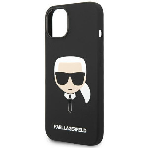 Оригинален твърд гръб KARL LAGERFELD Silicone Karl's Head KLHCP14MSLKHBK - iPhone 14 Plus черен - Img 6