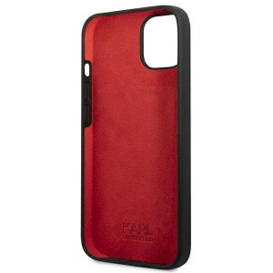 Оригинален твърд гръб KARL LAGERFELD Silicone Plaque KLHCP13SSLMP1K - iPhone 13 mini черен - Img 7