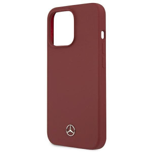 Оригинален твърд гръб MERCEDES Silicone MEHCP13LSILRE - iPhone 13 Pro червен - Img 6