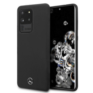 Оригинален твърд гръб MERCEDES Silicone MEHCS69SILSB - Samsung Galaxy S20 Ultra / S20 Ultra 5G черен - Img 1