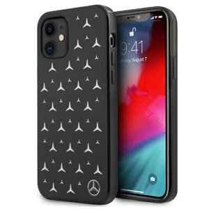 Оригинален твърд гръб MERCEDES Stars MEHCN61ESPBK - iPhone 11 сребрист - Img 1