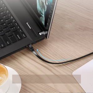 Плосък интернет кабел UGREENRJ45 cat.7 STP LAN 10 Gb/s 3m черен (NW106 11262) - Img 8