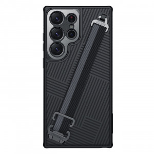 Подсилен гръб с каишка за китка Nillkin Strap - Samsung Galaxy S23 Ultra черен - Img 1