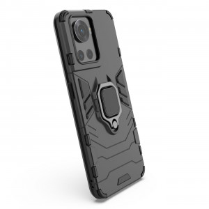 Подсилен гръб с магнитна стойка Ring Armor - OnePlus Ace черен - Img 4