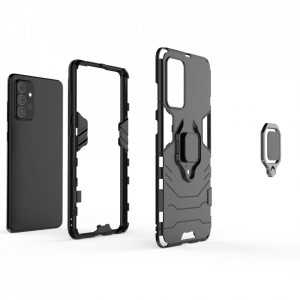 Подсилен гръб с магнитна стойка Ring Armor - Samsung Galaxy A72 син - Img 5