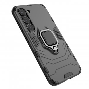 Подсилен гръб с магнитна стойка Ring Armor - Samsung Galaxy S23 черен - Img 3