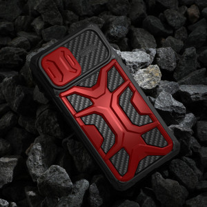 Подсилен гръб с подвижно покритие за камерата NILLKIN Adventruer - iPhone 13 Pro Max червен - Img 6