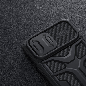 Подсилен гръб с подвижно покритие за камерата NILLKIN Adventruer - iPhone 13 Pro Max син - Img 10
