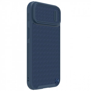Подсилен гръб с подвижно покритие за камерата NILLKIN Textured S MagSafe - iPhone 14 син - Img 3