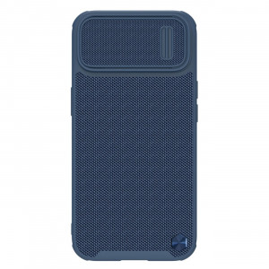 Подсилен гръб с подвижно покритие за камерата NILLKIN Textured S - iPhone 14 Plus син - Img 1