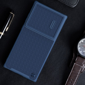Подсилен гръб с подвижно покритие за камерата NILLKIN Textured S - Samsung Galaxy S22 Ultra зелен - Img 14