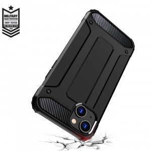 Подсилен гръб Hybrid Armor - iPhone 15 Plus син - Img 7