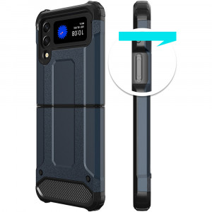 Подсилен гръб Hybrid Armor - Samsung Galaxy S24 Ultra син - Img 4