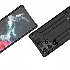 Подсилен гръб Hybrid Armor - Samsung Galaxy S24 Ultra черен - Img 3