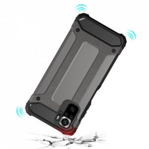 Подсилен гръб Hybrid Armor - Xiaomi Redmi Note 11 Pro / 11 Pro 5G / 11E Pro черен - Img 6