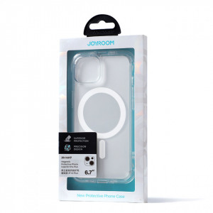 Подсилен гръб JOYROOM Defender със стойка MagSafe - iPhone 14 Plus прозрачен - Img 5