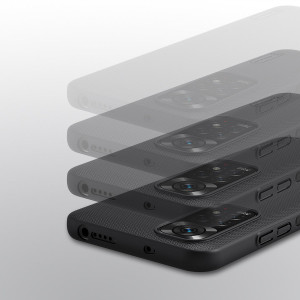 Подсилен гръб NILLKIN Super Frosted Shield - Xiaomi Poco M4 Pro 5G / Redmi Note 11S 5G / 11T 5G черен - Img 12