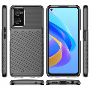 Подсилен гръб Thunder - OPPO A36 / A76 / A96 / Realme 9i черен - Img 7