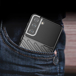 Подсилен гръб Thunder - Samsung Galaxy S22+ черен - Img 8