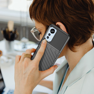 Подсилен гръб Thunder - Xiaomi 12 Lite черен - Img 2