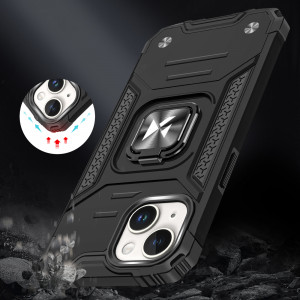 Подсилен гръб WOZINSKY Ring Armor със стойка - iPhone 15 червен - Img 7