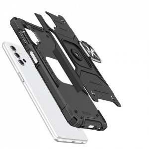 Подсилен гръб WOZINSKY Ring Armor със стойка - Samsung Galaxy A73 5G розов - Img 3