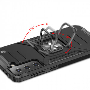 Подсилен гръб WOZINSKY Ring Armor със стойка - Samsung Galaxy S22 червен - Img 5
