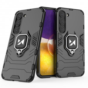 Подсилен гръб WOZINSKY Ring Armor със стойка - Samsung Galaxy S23+ черен - Img 4