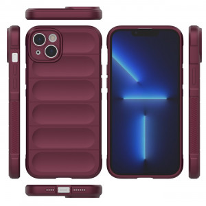 Подсилен гъвкав гръб Magic Shield - iPhone 14 Plus бордо - Img 6