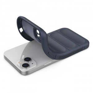 Подсилен гъвкав гръб Magic Shield - iPhone 14 Plus тъмносин - Img 7