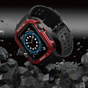 Подсилен калъф за корпус с каишка Protect - Apple Watch 41mm Series 9 / 41mm Series 8 / 41mm Series 7 / 40mm Series 6 / 40mm SE / 40mm Series 5 / 40mm Series 4 / 38mm Series 3 / 38mm Series 2 черен - Img 6